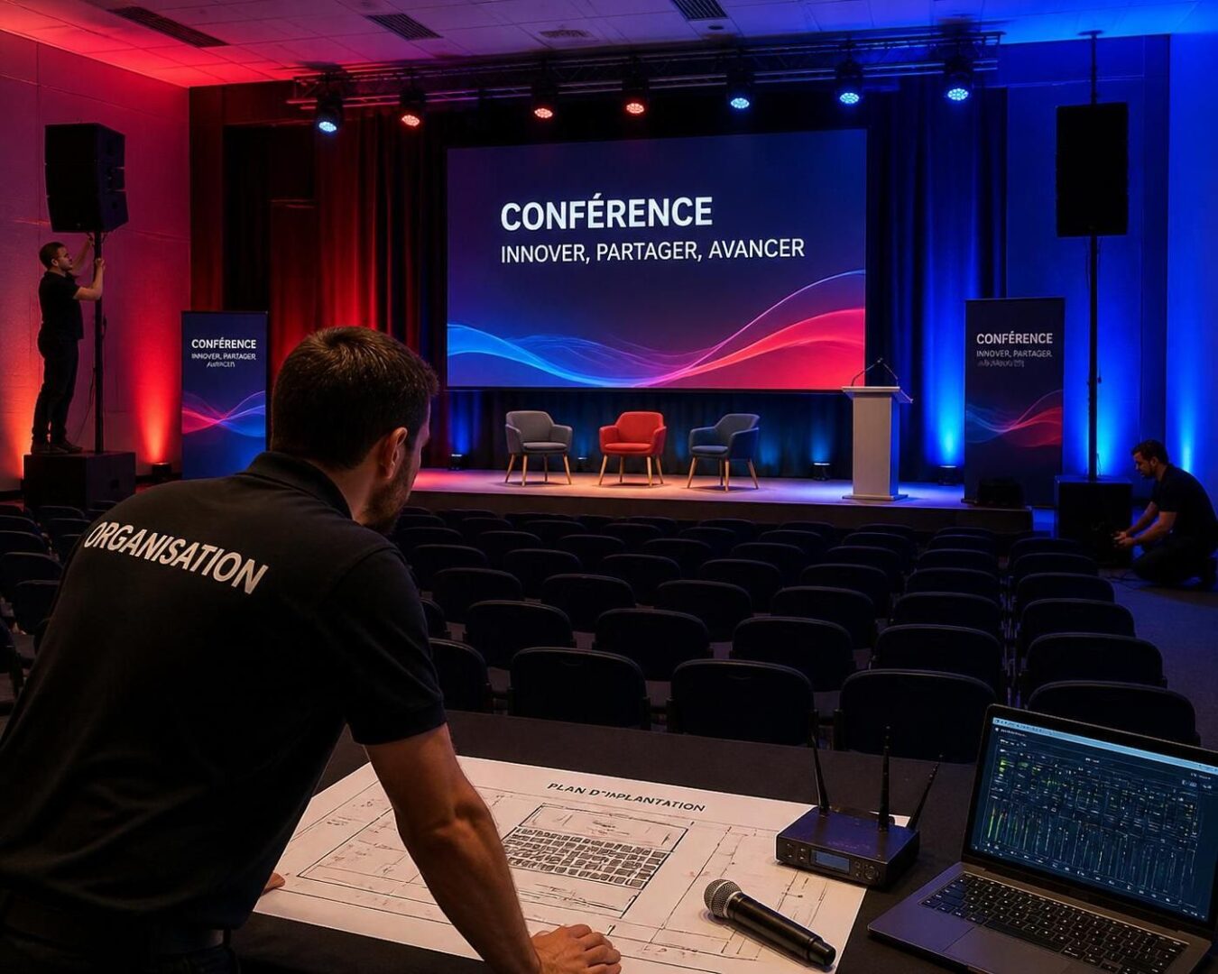 Conférence: placement des enceintes et des micros, le schéma simple qui marche dans 90% des salles 1 découvrez comment placer vos enceintes et micros efficacement grâce à un schéma simple et éprouvé, idéal pour 90% des salles. optimisez votre sonorisation en toute simplicité lors de notre conférence.