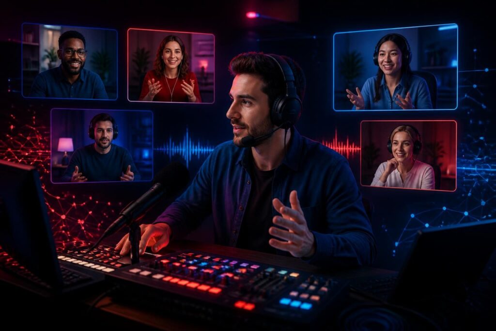 découvrez la méthode efficace pour un streaming avec plusieurs intervenants sans coupures de son en visioconférence, afin d'assurer une communication fluide et professionnelle.