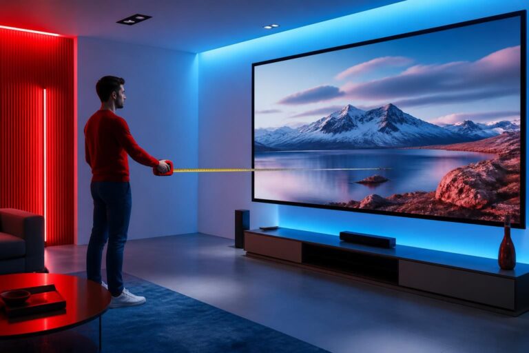 découvrez comment choisir la taille idéale d'un écran de projection en fonction de la distance, avec des conseils précis pour une expérience visuelle optimale sans approximations.