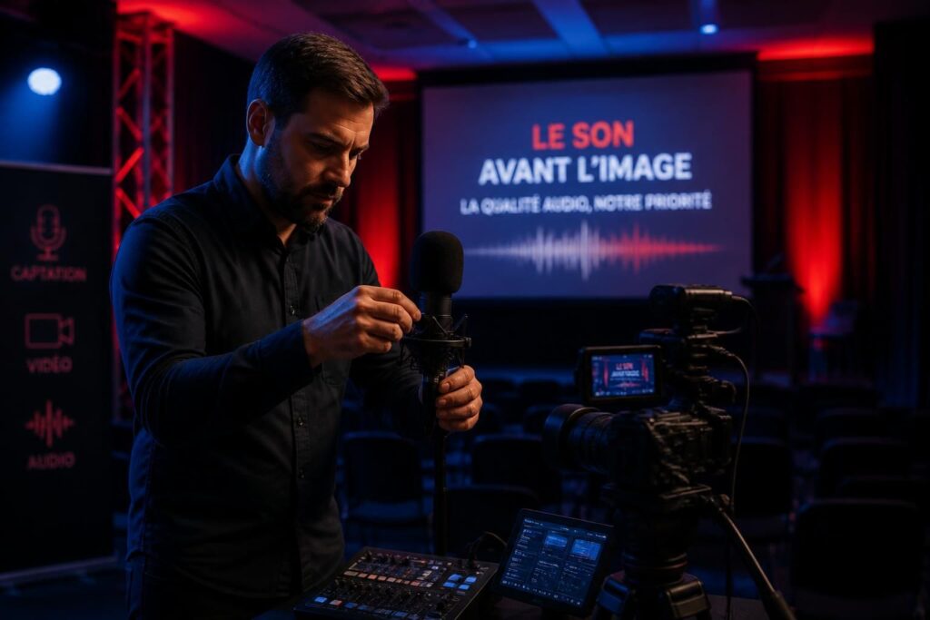 découvrez nos conseils pour réussir l'enregistrement de vos conférences en évitant les erreurs courantes telles que le décalage du son avant l'image, afin d'obtenir une captation fluide et professionnelle.