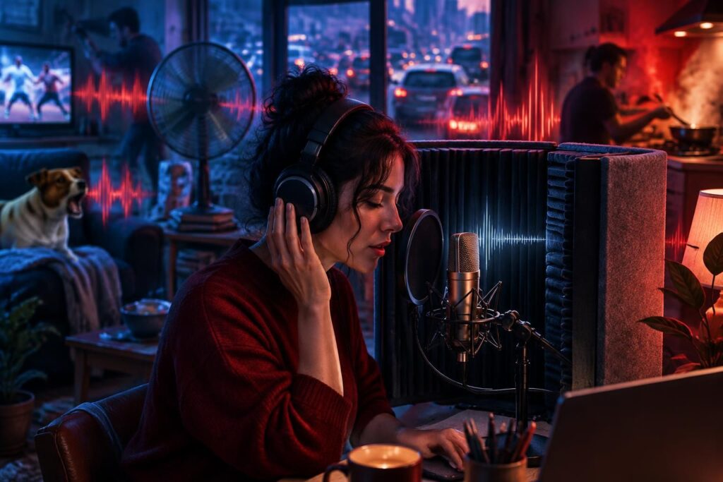 découvrez comment enregistrer une piste audio claire malgré le bruit ambiant grâce à des techniques simples de placement du micro et de réduction des nuisances.